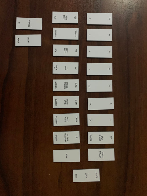 Traffolyte Valve Labels
