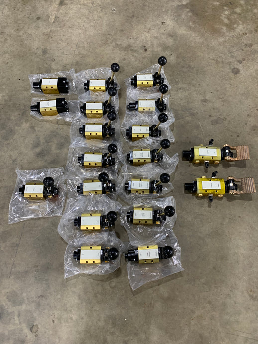 Grey Saw Bench Valve Sets Labeled